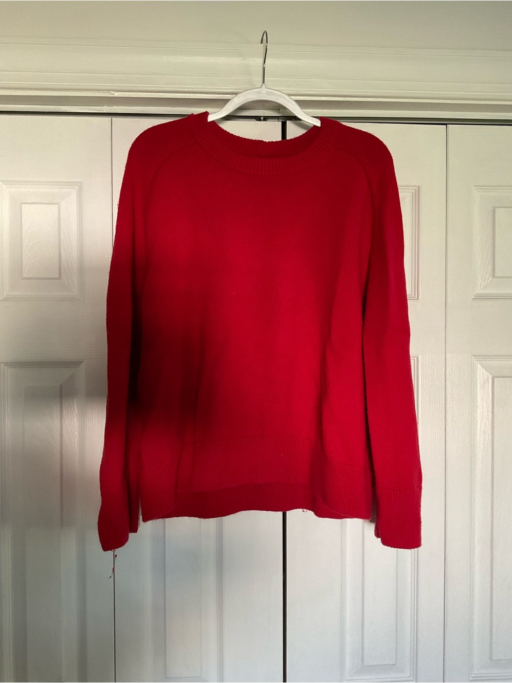 Abercrombie & Fitch Red Crewneck Sweater